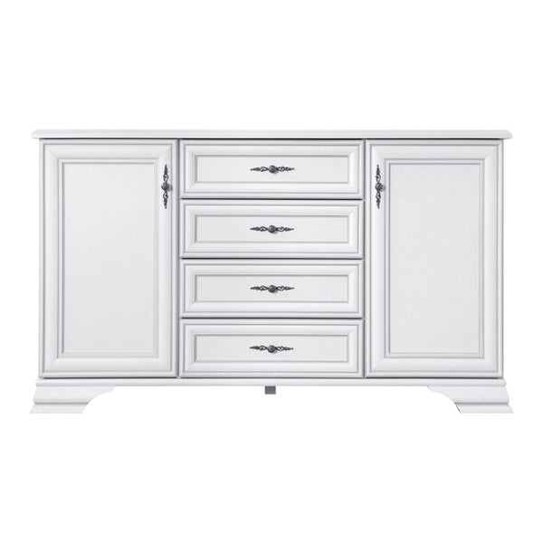 Comoda IDENTO, alb, PAL, 155x45x90 cm