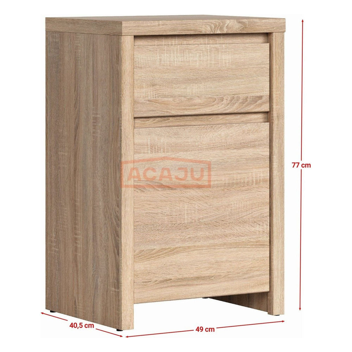 Comoda KASPIAN KOM1D1SP, stejar sonoma, PAL, 49x41x77 cm