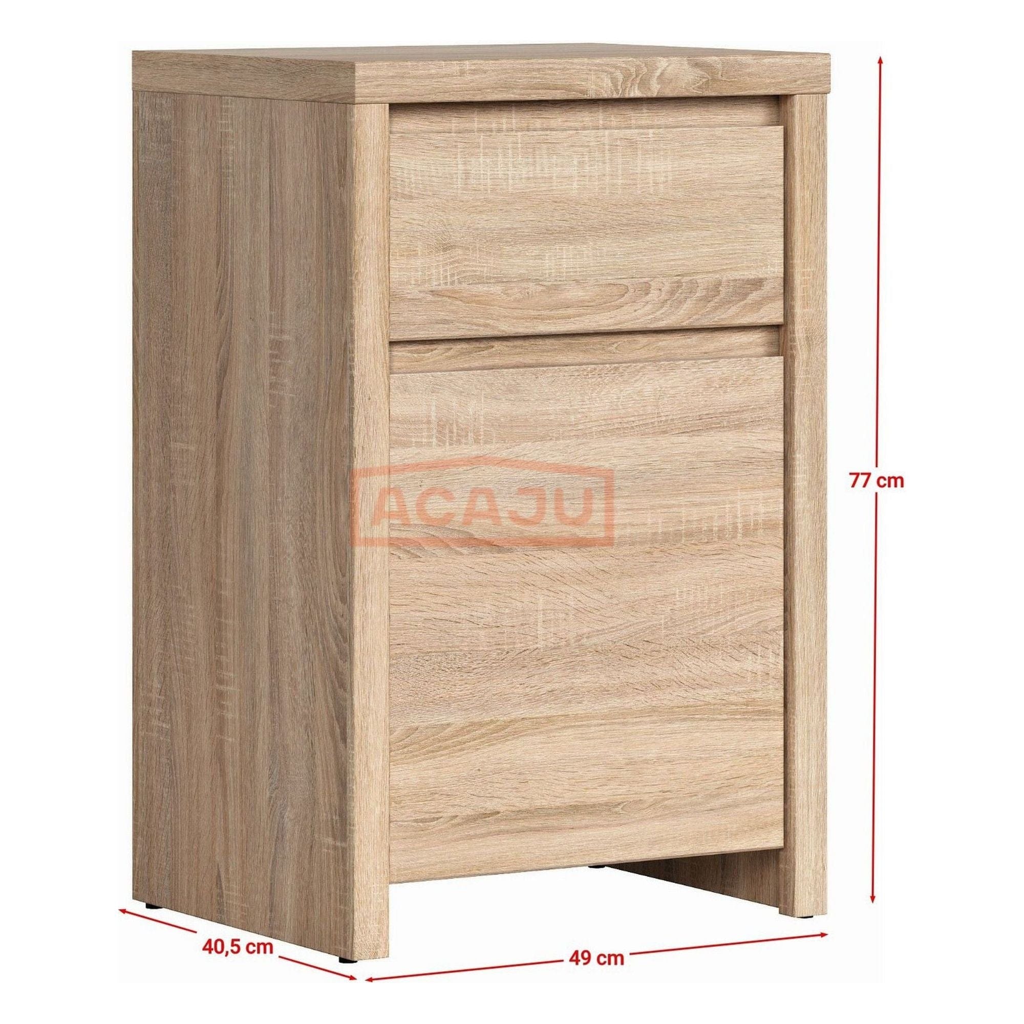 Comoda KASPIAN KOM1D1SP, stejar sonoma, PAL, 49x41x77 cm