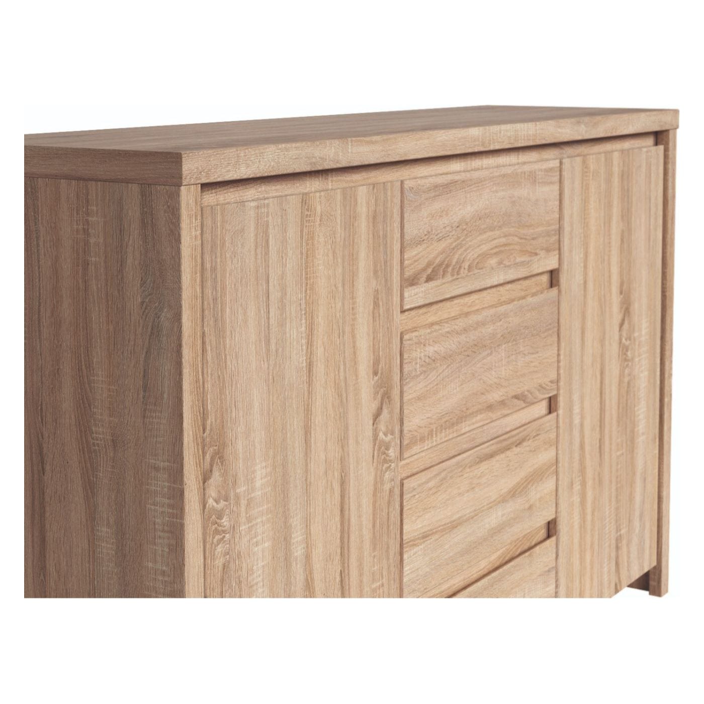 Comoda KASPIAN KOM2D4S, stejar sonoma, PAL, 144x41x92 cm