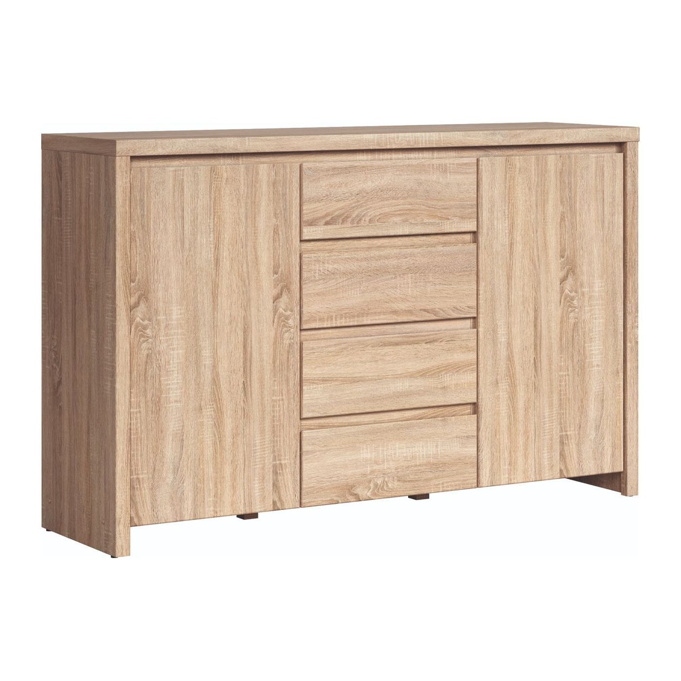 Comoda KASPIAN KOM2D4S, stejar sonoma, PAL, 144x41x92 cm