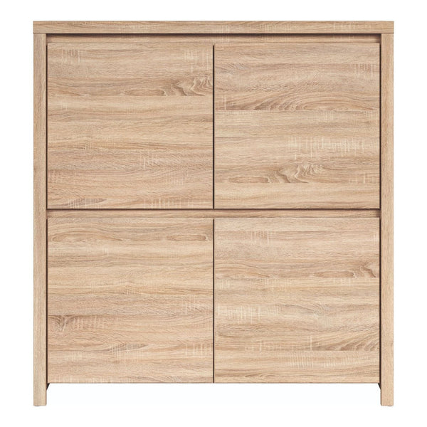 Comoda KASPIAN KOM4D, stejar sonoma, PAL melaminat, 105x41x113 cm