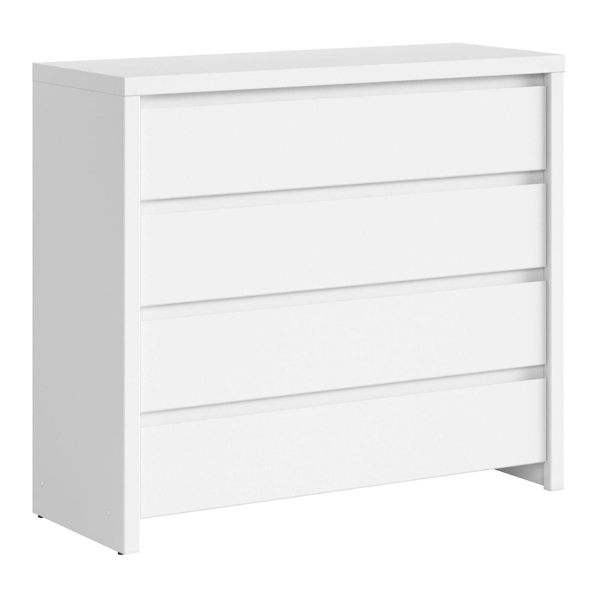 Comoda KASPIAN KOM4S, alb, PAL melaminat, 105x41x92 cm