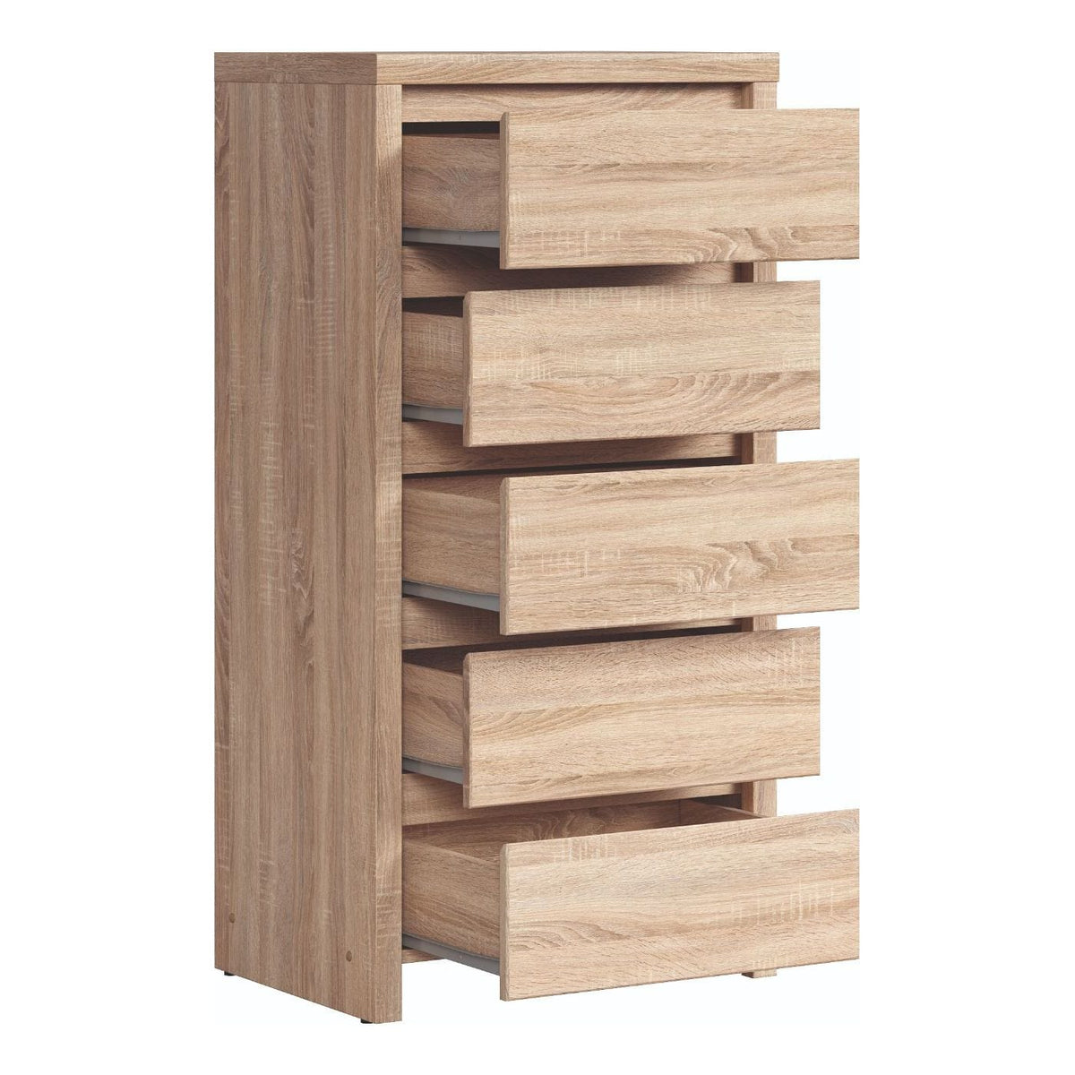 Comoda KASPIAN KOM5S, stejar sonoma, PAL, 56x41x113 cm