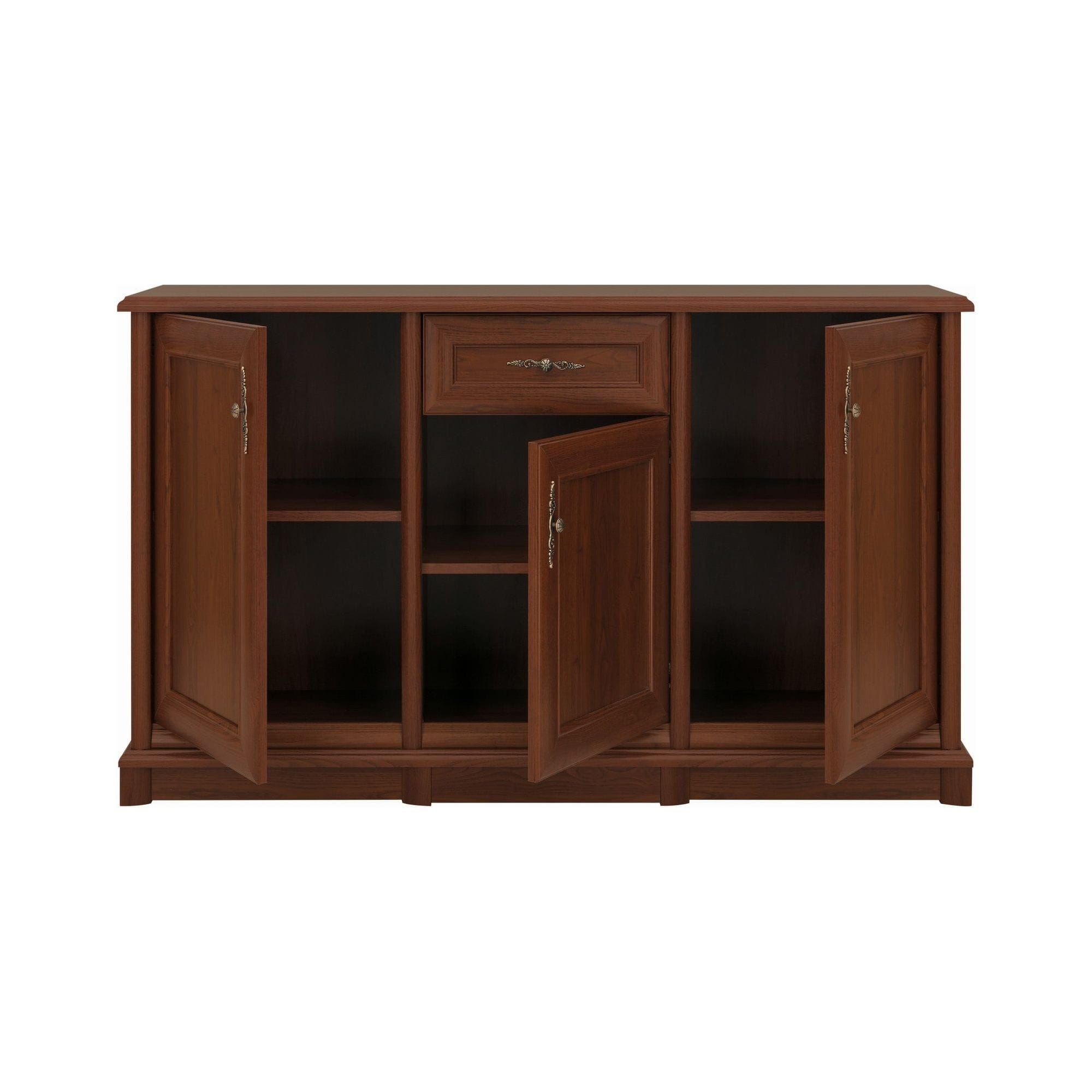 Comoda KENT EKOM3D1S, castan, PAL, 154x45x91 cm