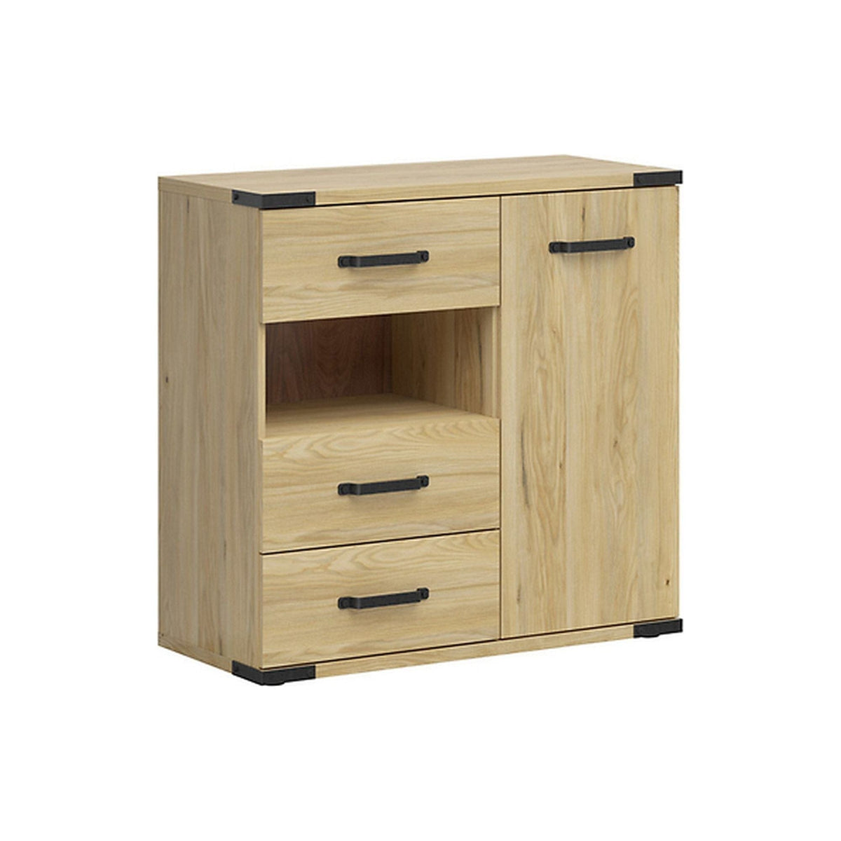 Comoda Lara, stejar, PAL, 90x40x88 cm