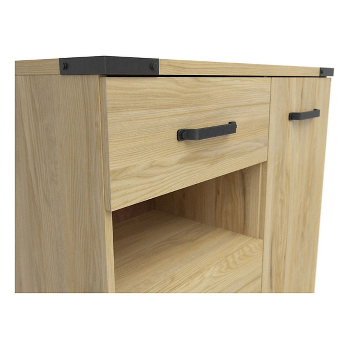 Comoda Lara, stejar, PAL, 90x40x88 cm