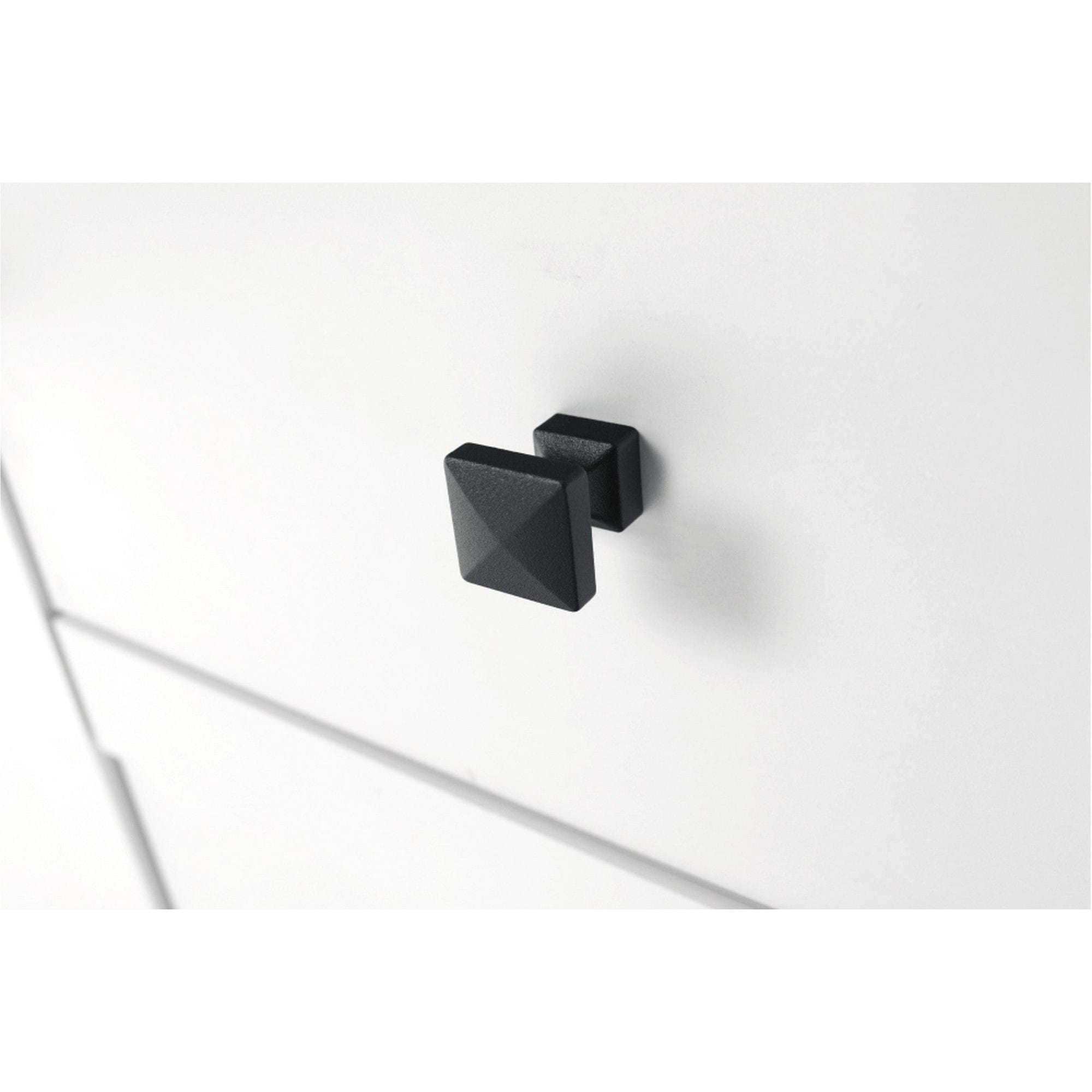 Comoda LEON MZ11, DTD laminat, alb/stejar grand, 140x45x87 cm