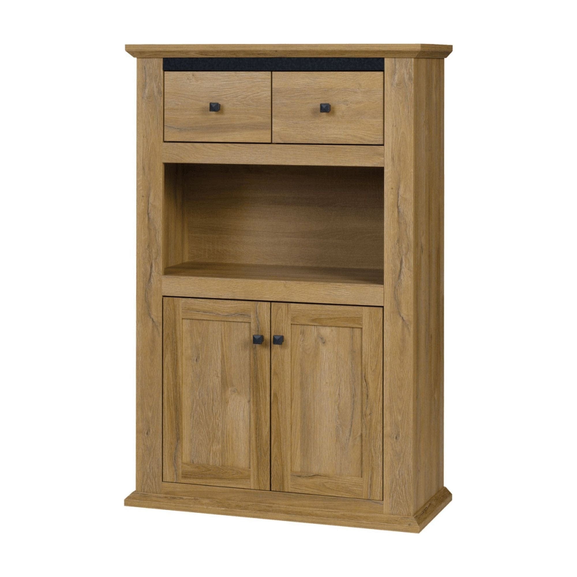 Comoda LEON MZ8, stejar grand, DTD laminat, 85x40x130 cm