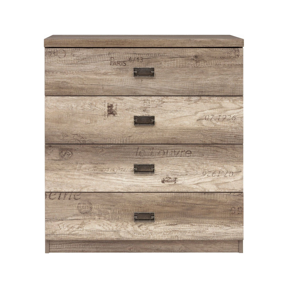 Comoda Malcolm, stejar, PAL, 80x40x88 cm