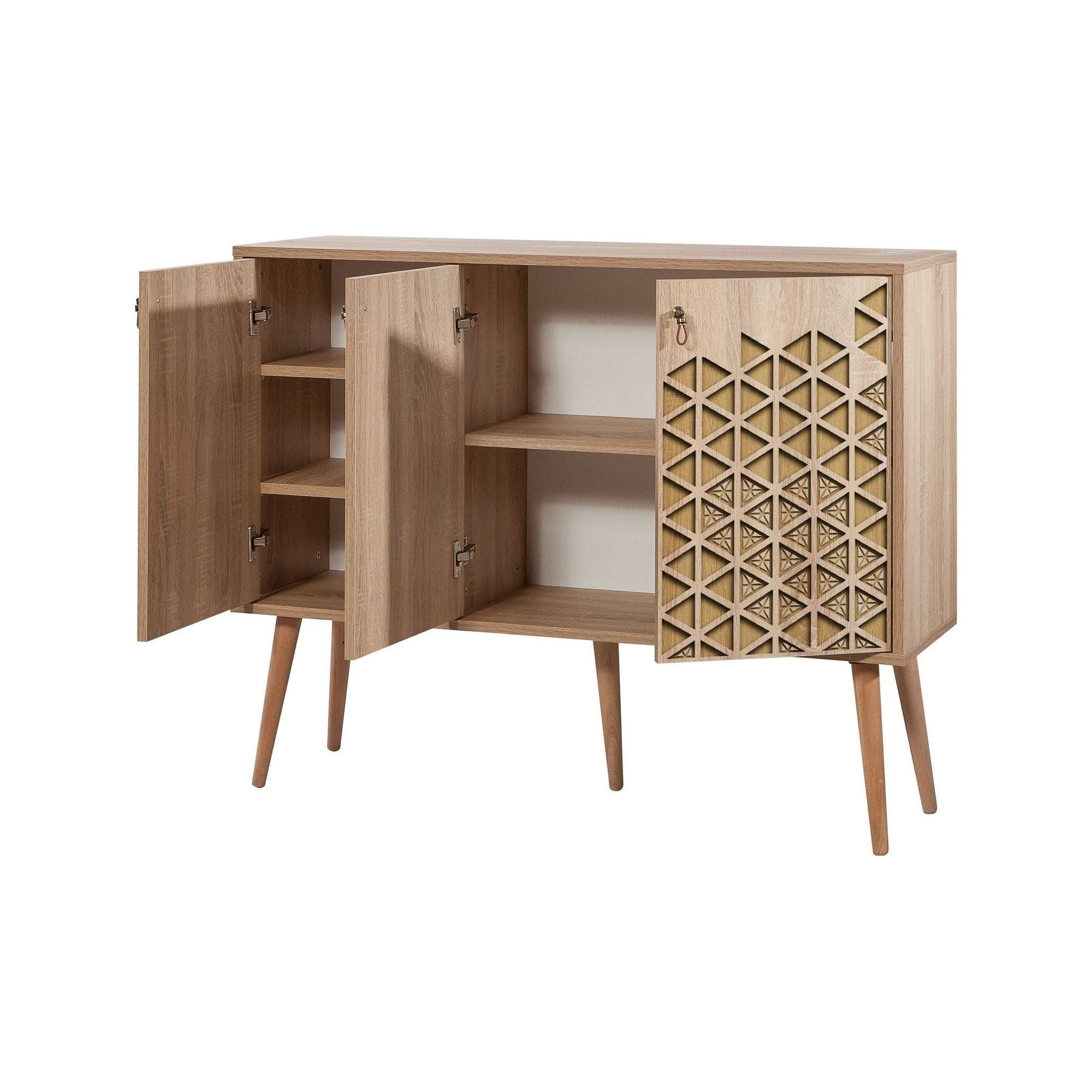 Comoda Mega-120, stejar sonoma, PAL melaminat, 120x36x90 cm