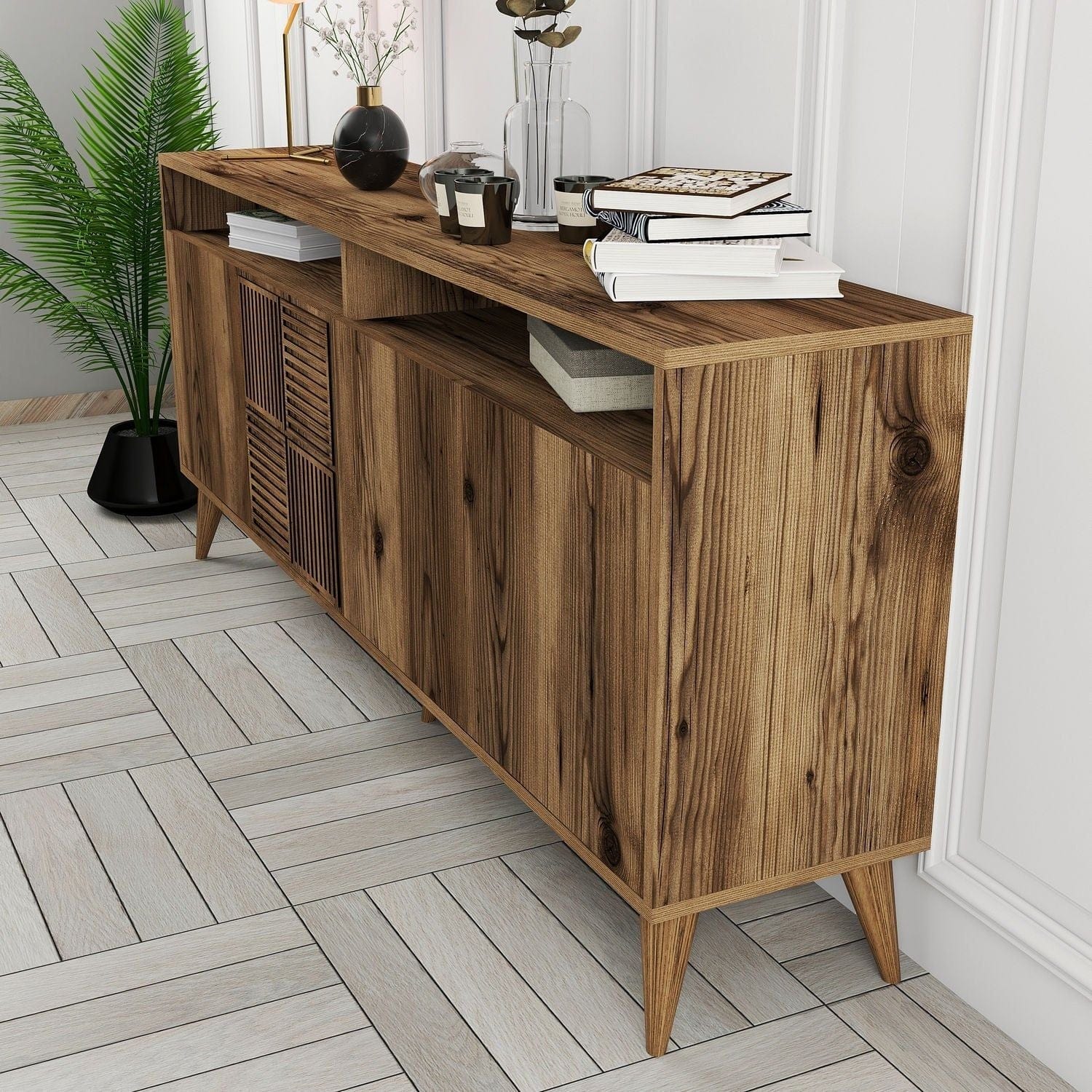 Comoda Milan, maro, PAL melaminat, 180x35x79 cm