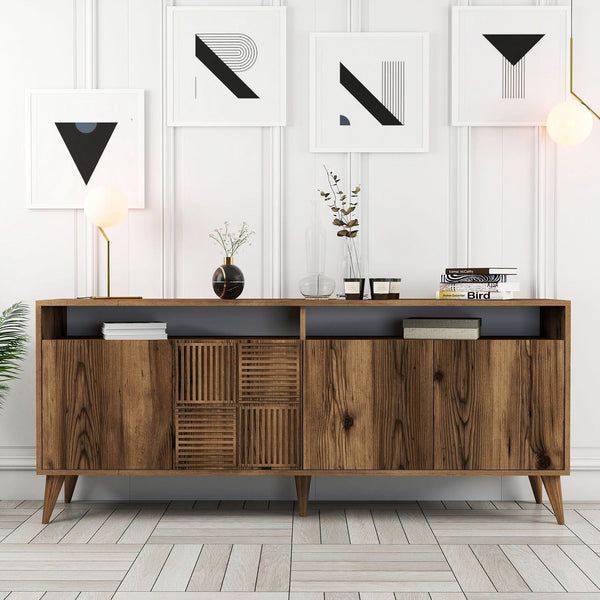 Comoda Milan, maro, PAL melaminat, 180x35x79 cm