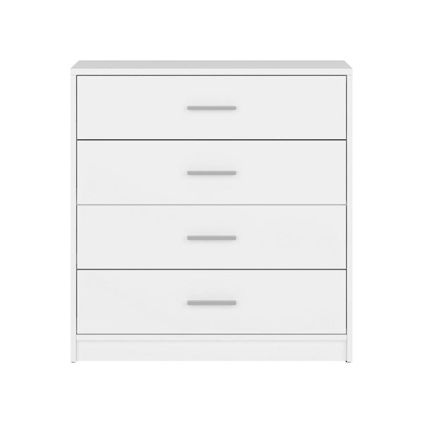 Comoda NEPO PLUS, alb, PAL laminat, 80x34x84 cm