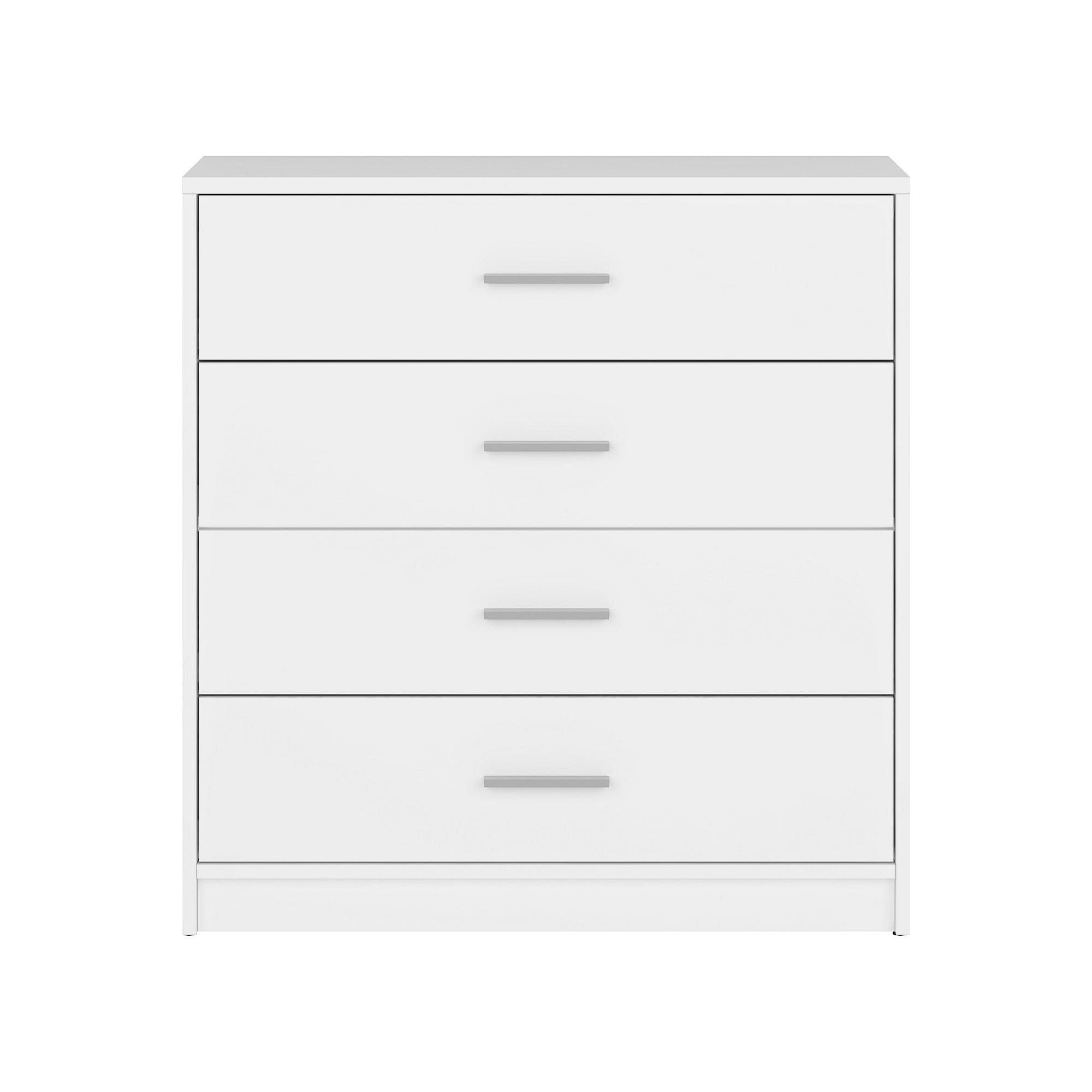 Comoda NEPO PLUS, alb, PAL laminat, 80x34x84 cm