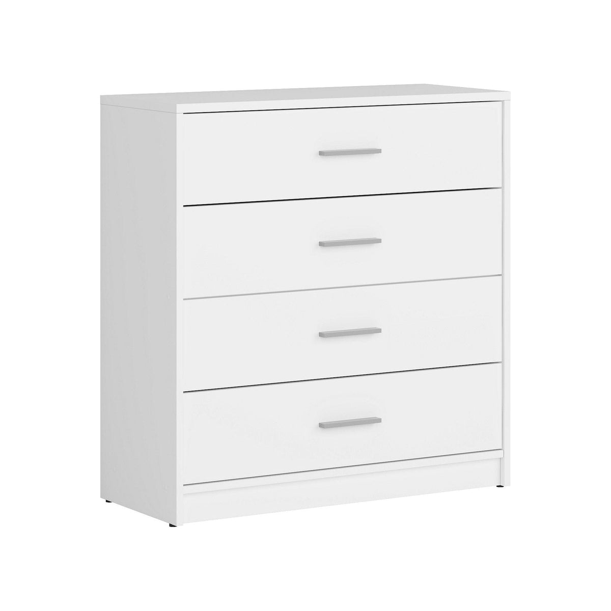 Comoda NEPO PLUS, alb, PAL laminat, 80x34x84 cm