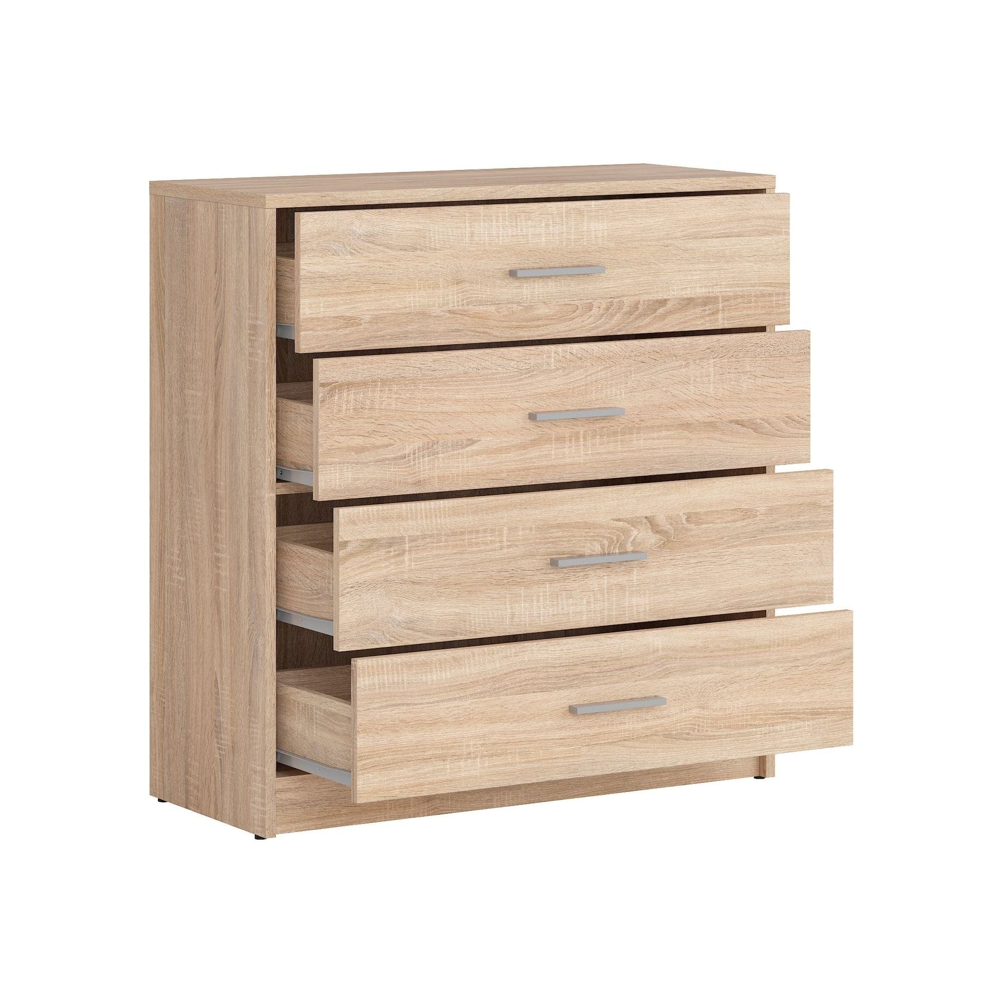 Comoda NEPO PLUS, stejar sonoma, PAL laminat, 80x34x84 cm