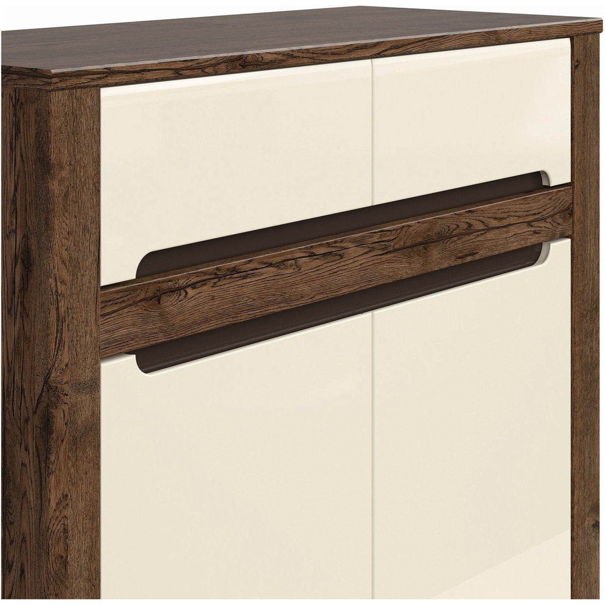 Comoda RUSO KOM2D2S, nuc/bej, PAL, 104x46x99 cm