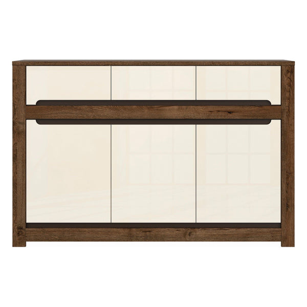 Comoda RUSO KOM3D3S, nuc/bej, PAL, 149x46x99 cm