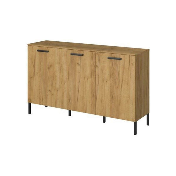 Comoda SANTES, stejar artisan auriu/gri antracit, PAL laminat, 155x42x93 cm