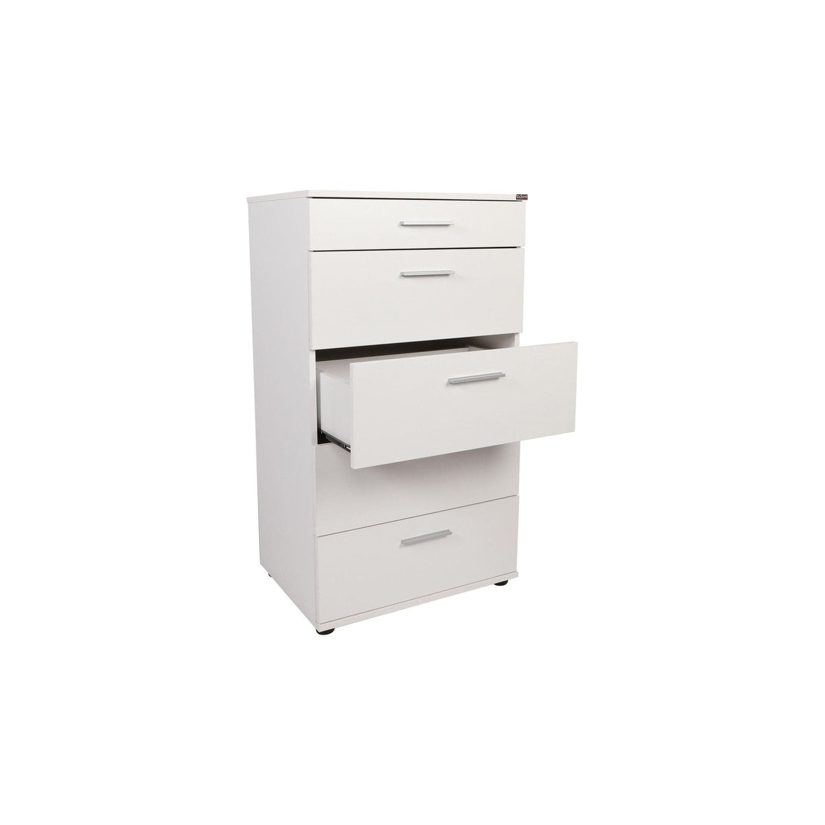 Comoda SFN-550-BB-1, alb, PAL melaminat, 60x44x108 cm