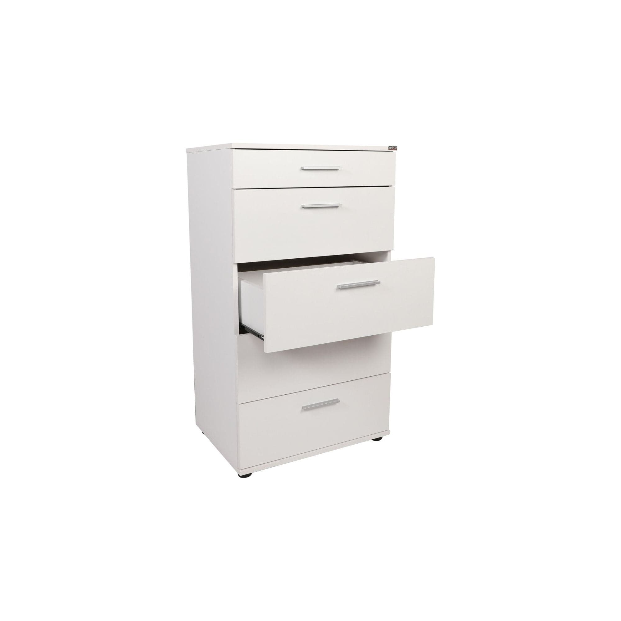 Comoda SFN-550-BB-1, alb, PAL melaminat, 60x44x108 cm