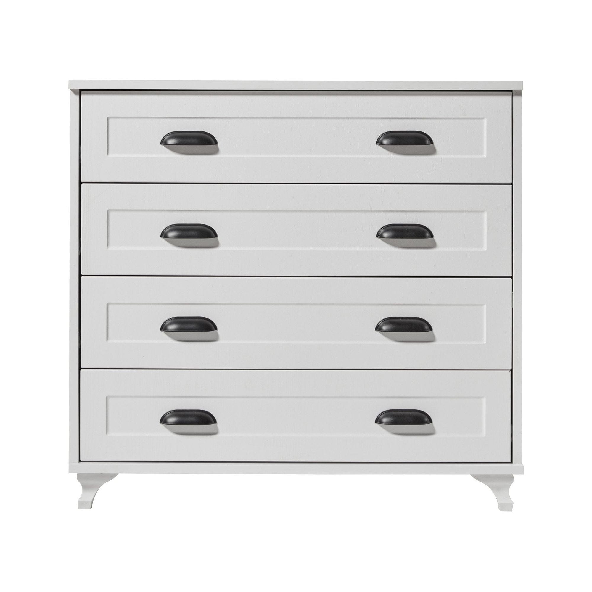 Comoda TUVALLE 046, alb, PAL melaminat, 90x42x86 cm