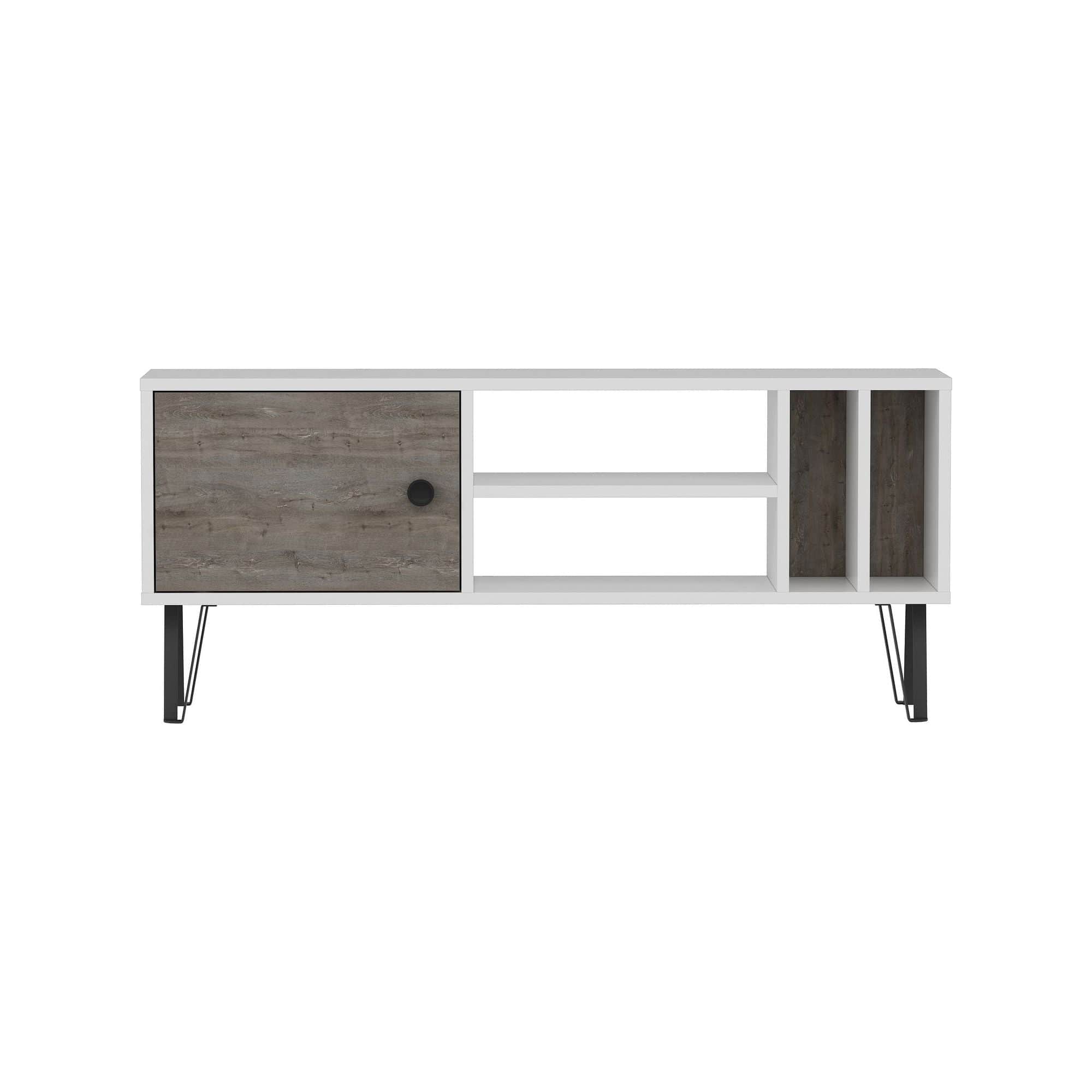 Comoda TV Arven, alb, PAL, 120x25x52 cm