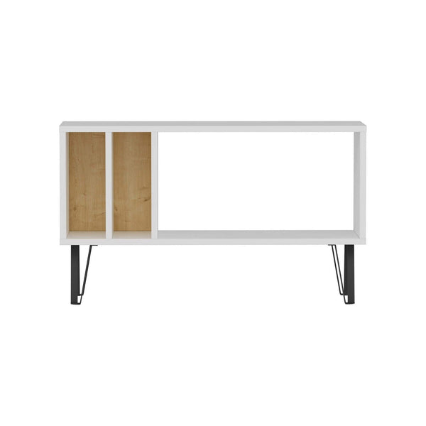 Comoda TV ARVEN, alb/stejar sonoma, PAL melaminat, 90x25x53 cm