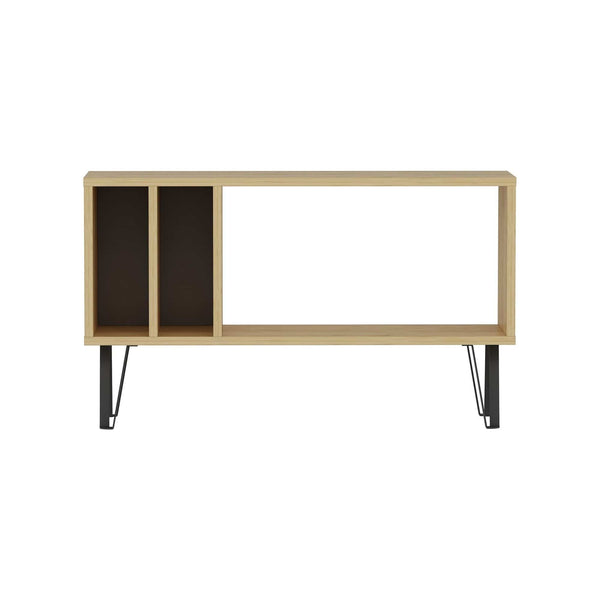 Comoda TV ARVEN, stejar/negru, PAL melaminat, 90x25x53 cm