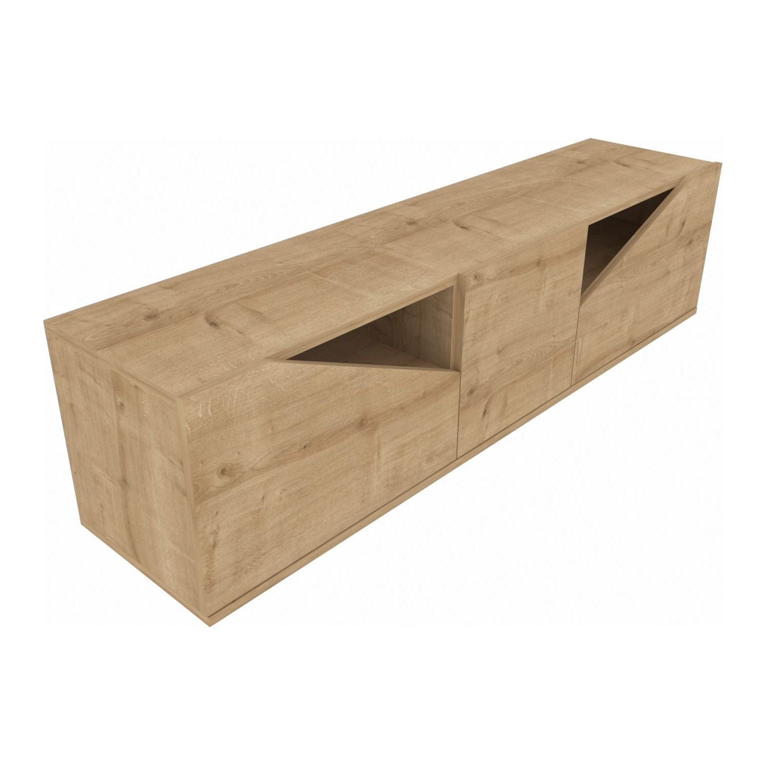 Comoda TV CARSON, stejar, PAL melaminat, 160x35x40 cm
