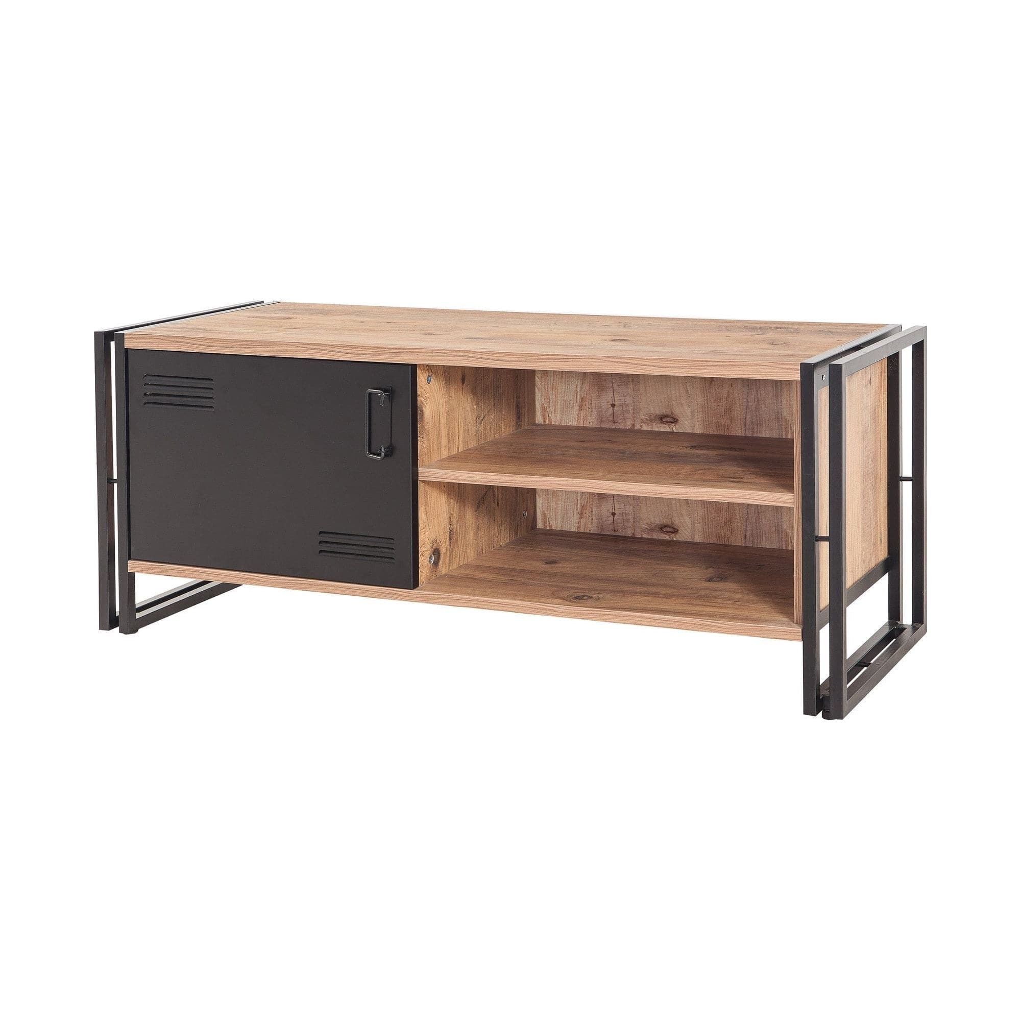 Comoda TV Cosmo Foris, stejar/gri antracit, PAL melaminat, 130x45x50 cm