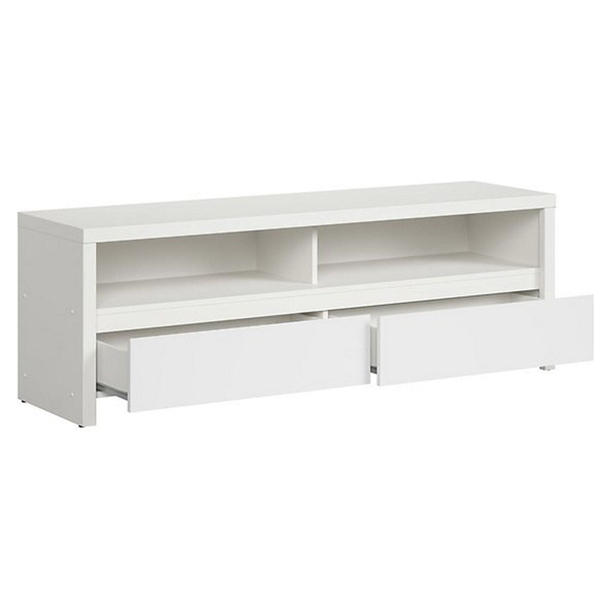 Comoda TV KASPIAN, alb, PAL, 144x41x49 cm