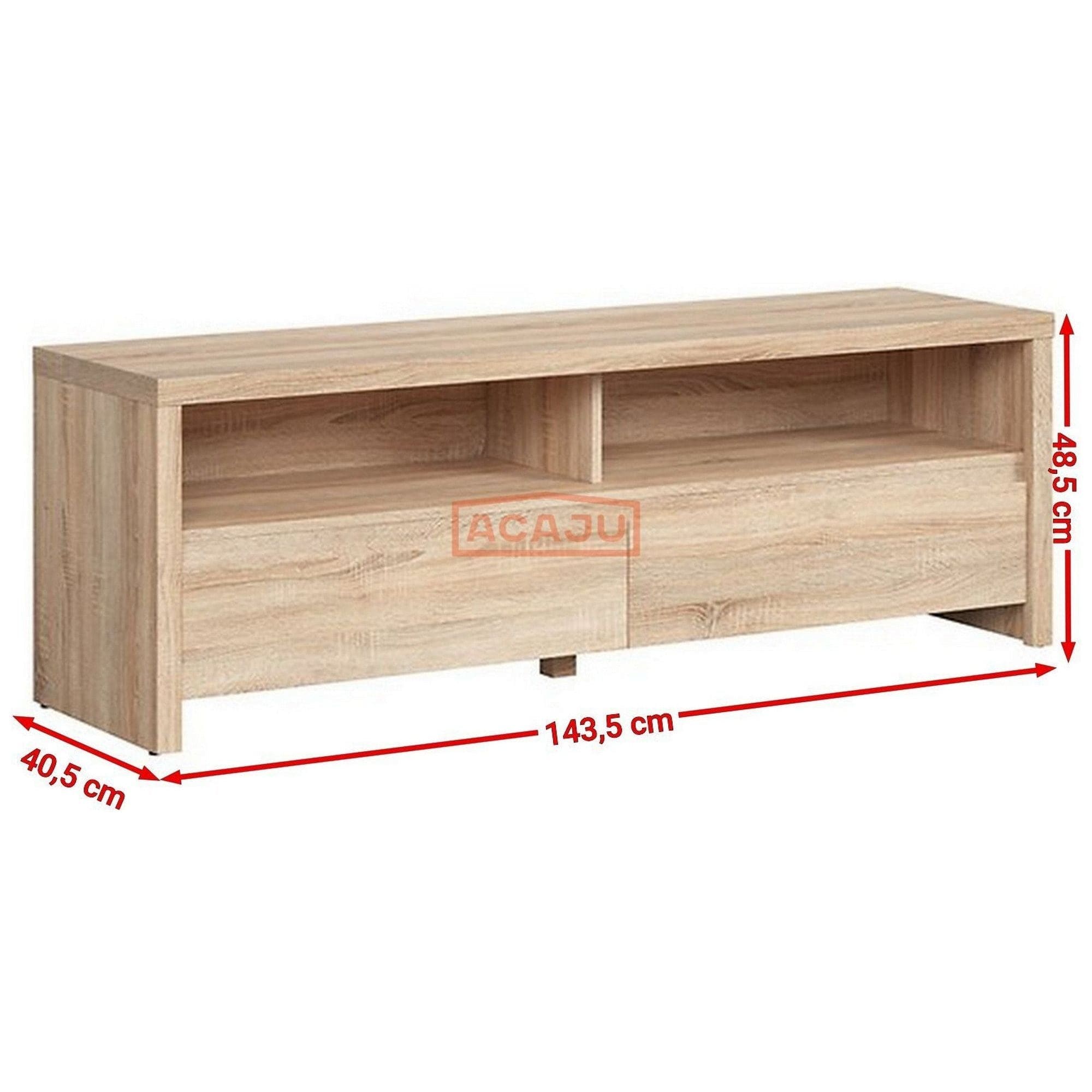 Comoda TV KASPIAN, stejar sonoma, PAL, 144x41x49 cm