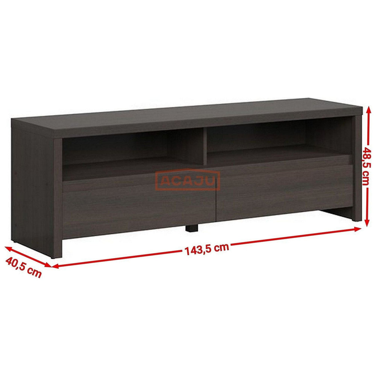 Comoda TV KASPIAN, wenge, PAL, 144x41x49 cm