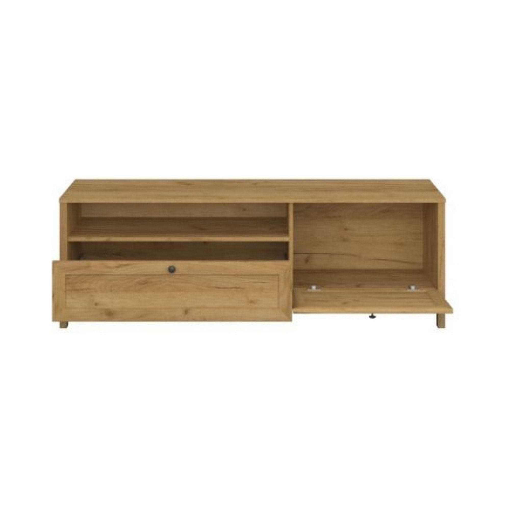 Comoda TV KLARK, stejar auriu, PAL laminat, 160x42x54 cm