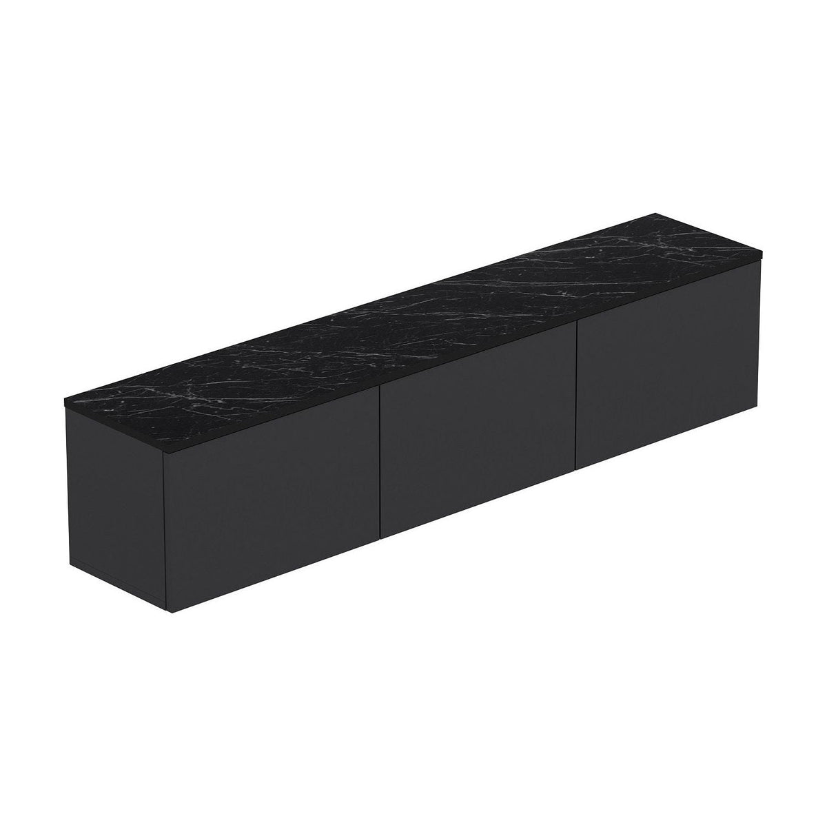 Comoda TV NEON ILLUMINATED, gri antracit, PAL melaminat, 160x32x35 cm