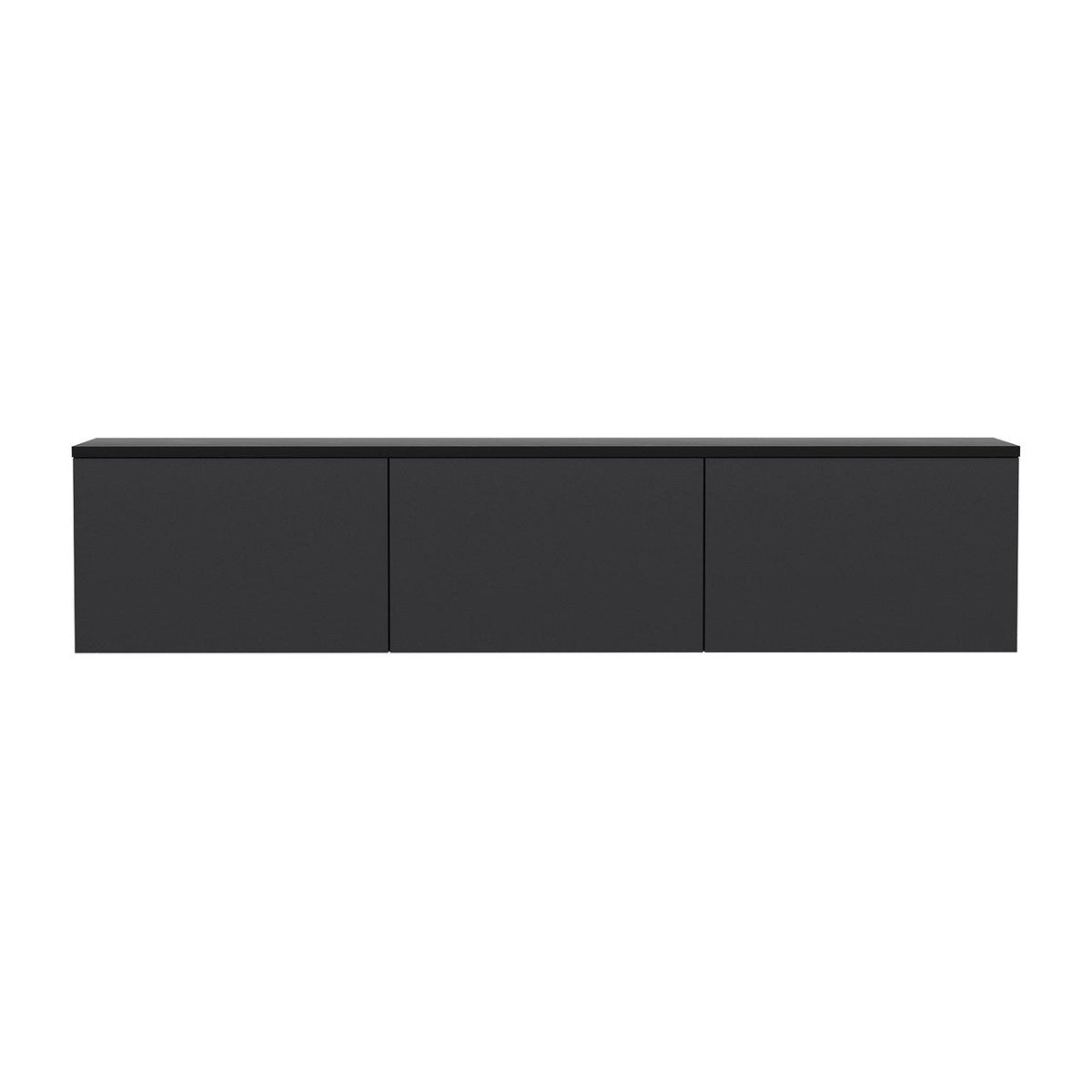 Comoda TV NEON ILLUMINATED, gri antracit, PAL melaminat, 160x32x35 cm