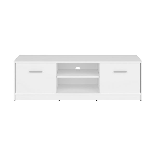 Comoda TV NEPO PLUS, alb, PAL laminat, 139x47x43 cm