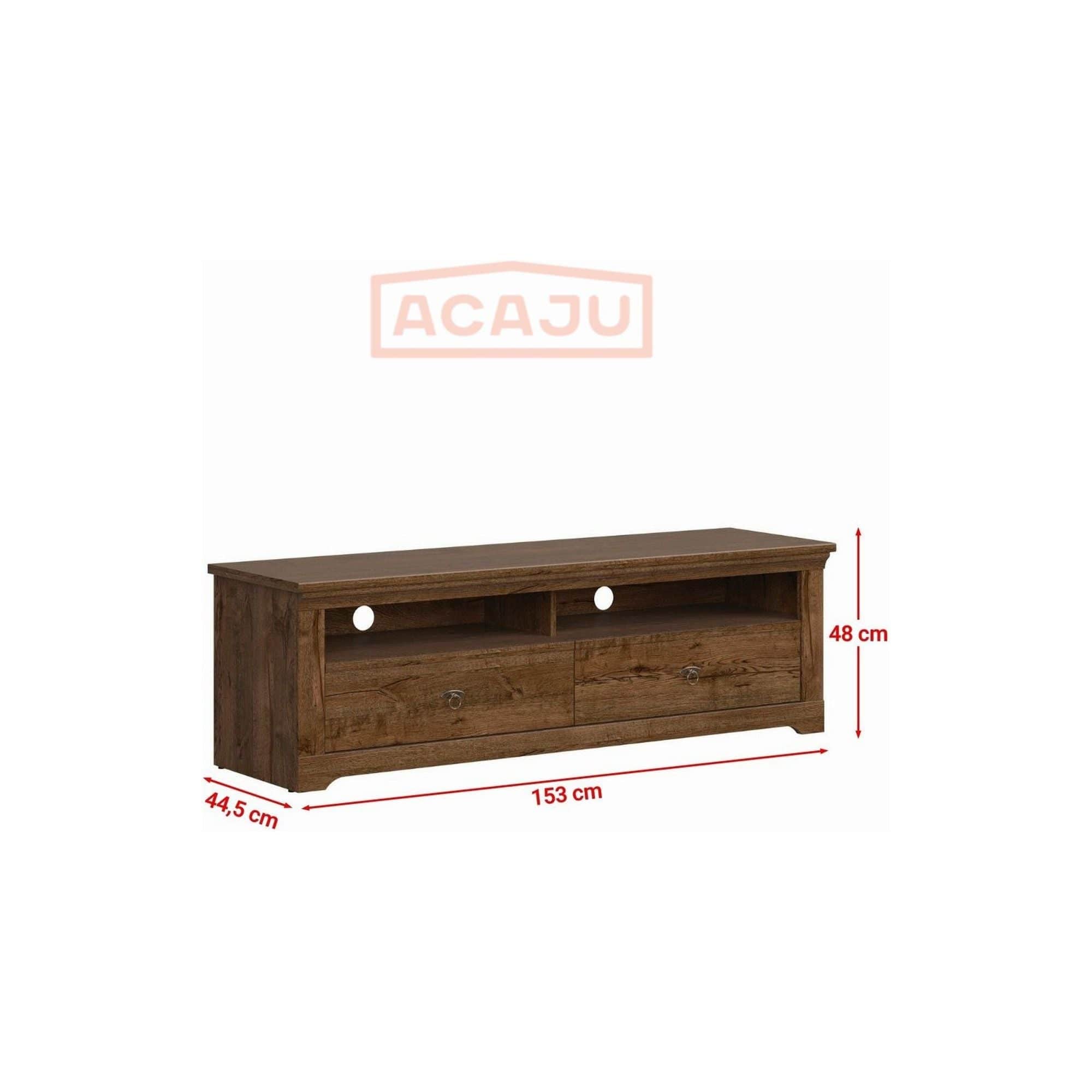 Comoda TV PATRAS RTV2S, nuc inchis, PAL, 153x45x48 cm