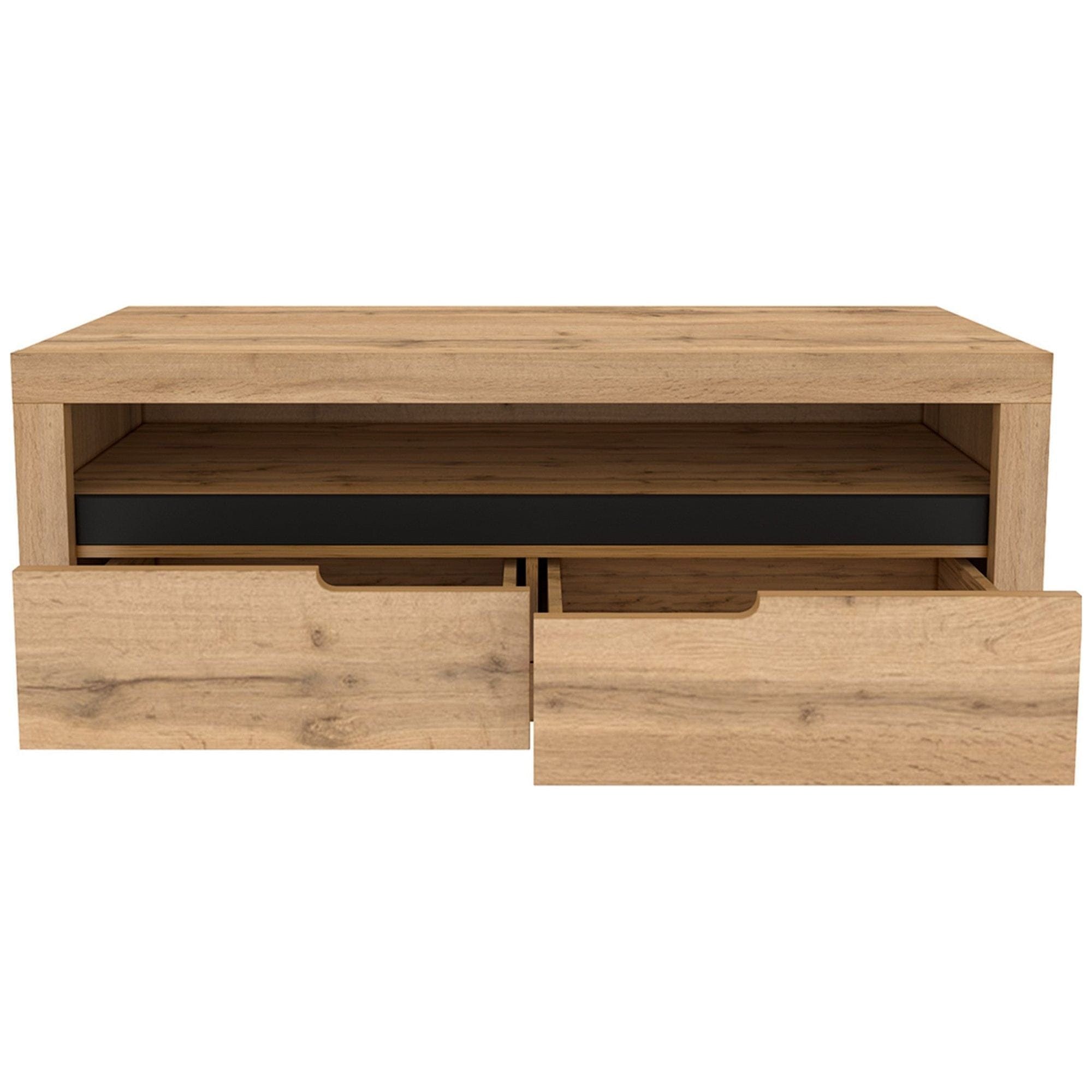 Comoda TV TORONTA B, stejar wotan, DTD laminat, 133x40x50 cm