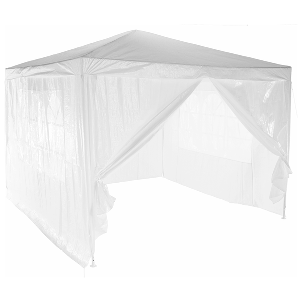 Cort gradina TEKNO TYP 1, alb, polietilena/otel, 300x300x245 cm