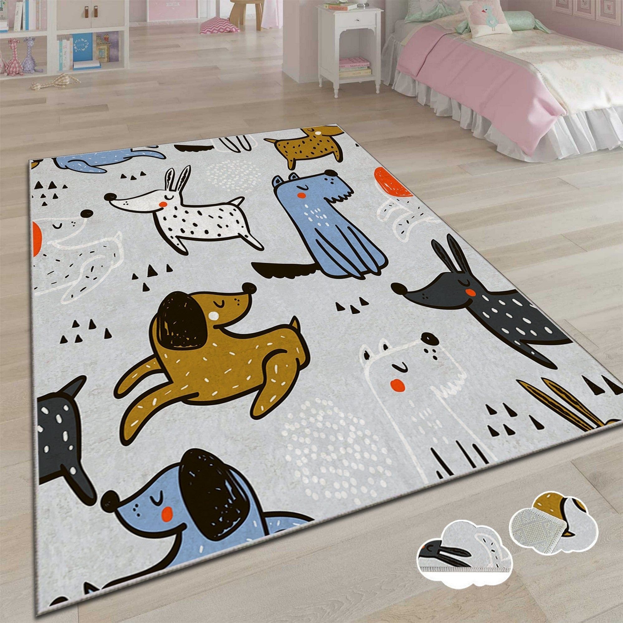 Covor ASR CRPT-6, 160x230 cm, forma dreptunghiulara, poliester, multicolor