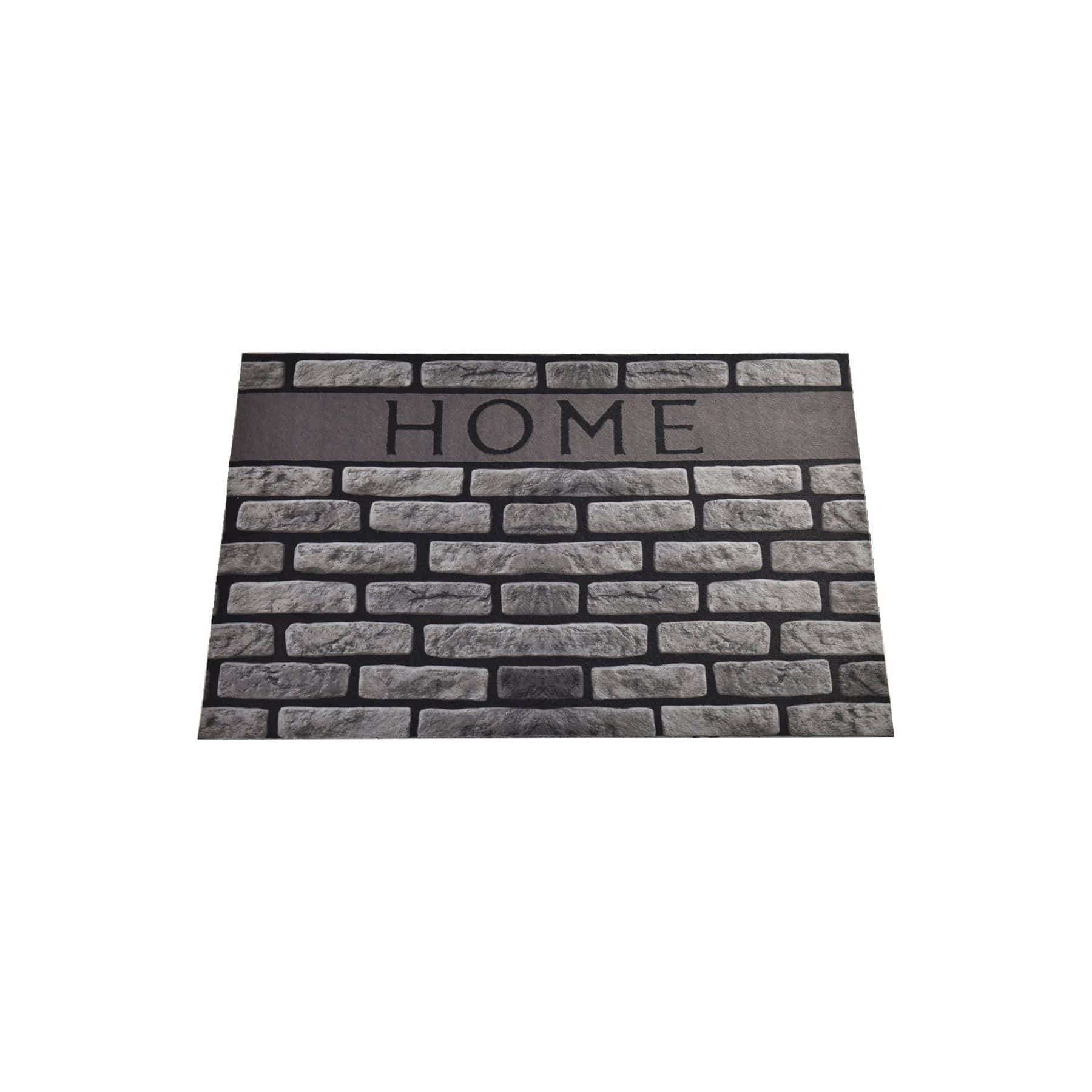 Covor HOME, 40x60 cm, forma dreptunghiulara, fibra de cocos/PVC, gri
