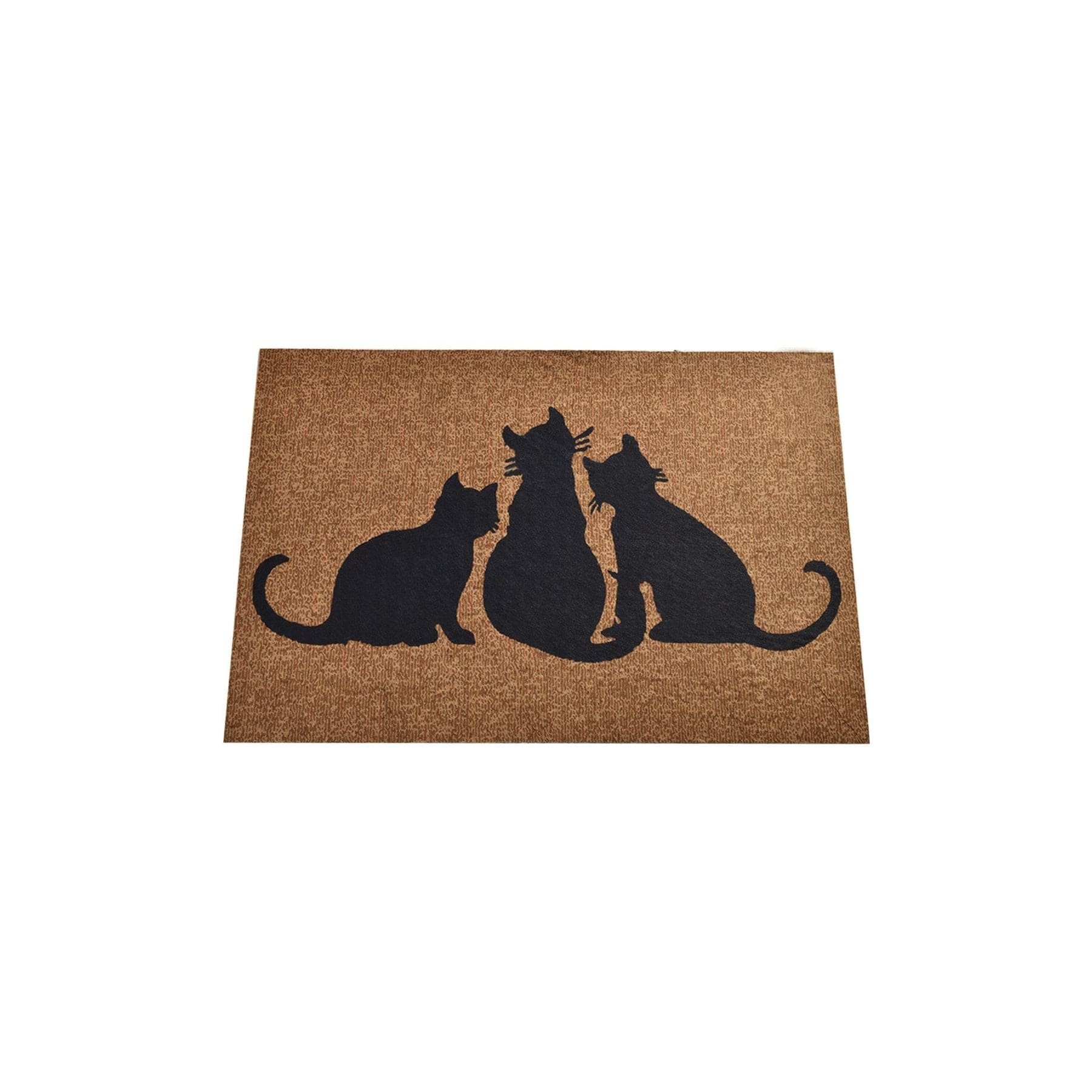 Covor intrare KEDILER, 40x60 cm, forma dreptunghiulara, PVC, maro/negru