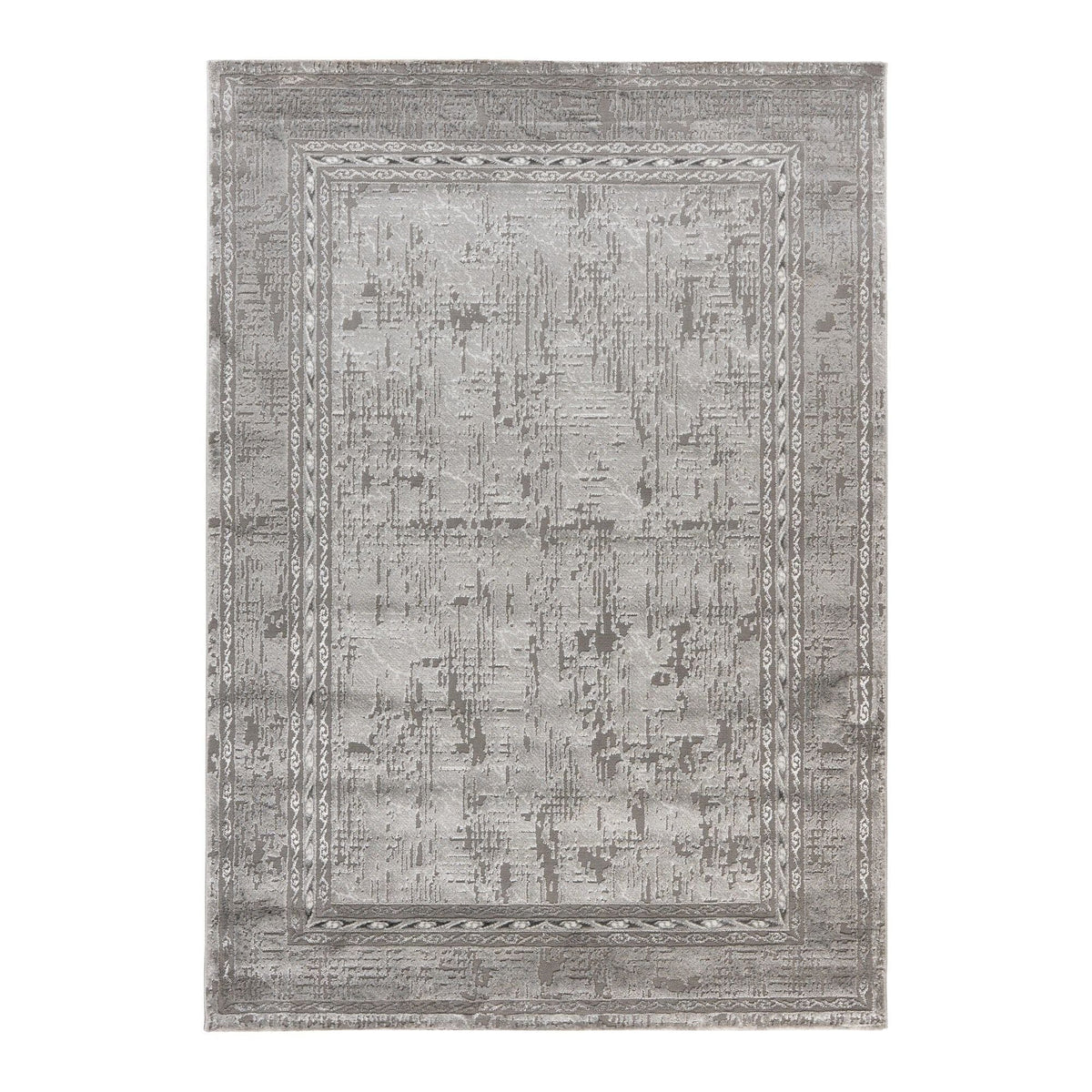 Covor MARMARIS 404, 80x150 cm, forma dreptunghiulara, polipropilena/poliester, gri