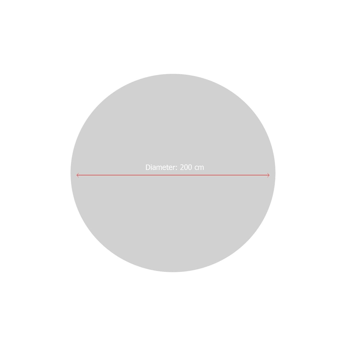 Covor SOPHIE, 200x200 cm, forma rotunda, poliester/stofa catifelata, multicolor