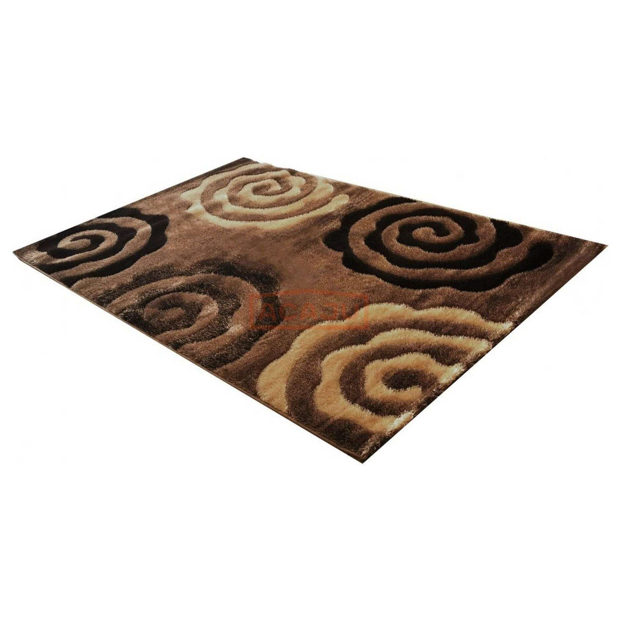 Covor VIS, 200x300 cm, forma dreptunghiulara, poliester/polipropilena, maro