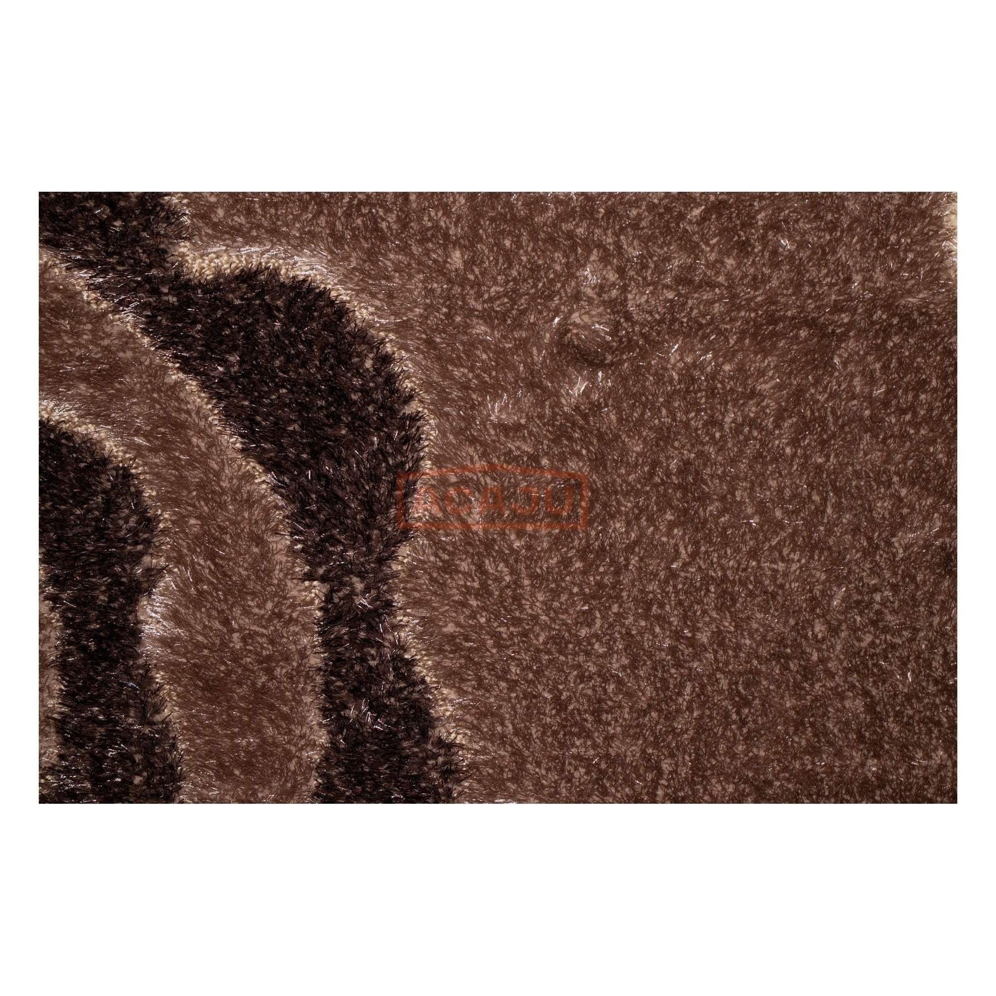 Covor VIS, 200x300 cm, forma dreptunghiulara, poliester/polipropilena, maro