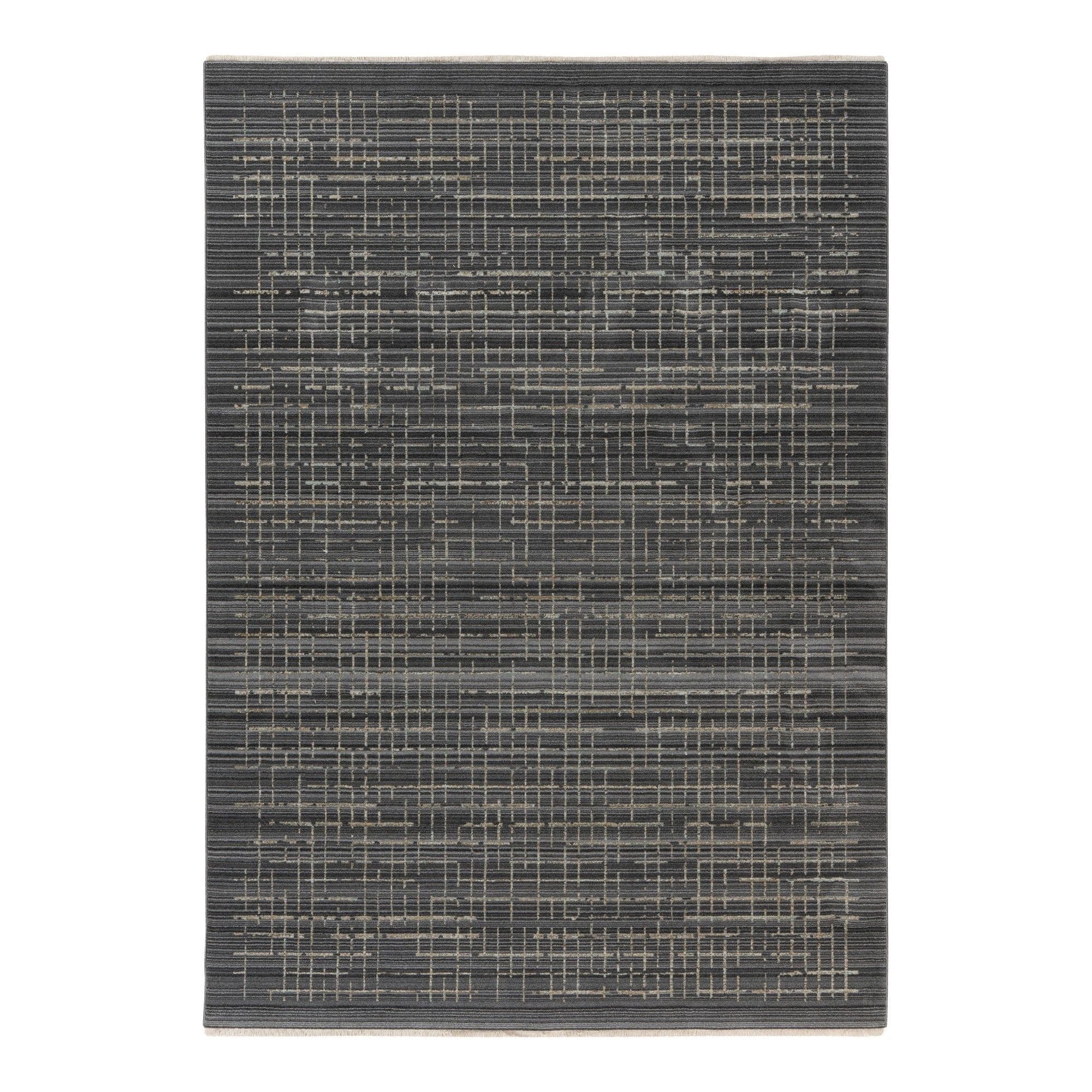 Covor VOGUE 704, 160x230 cm, forma dreptunghiulara, poliester, gri